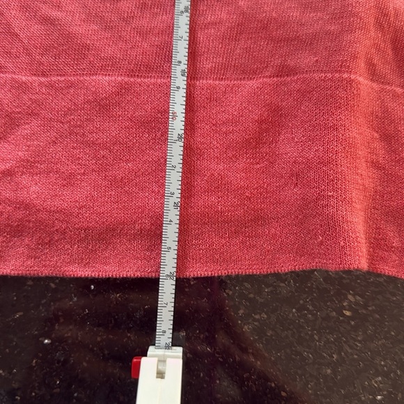 Eileen fisher quarter sleeve medium light knit top pink organic linen - Picture 6 of 16